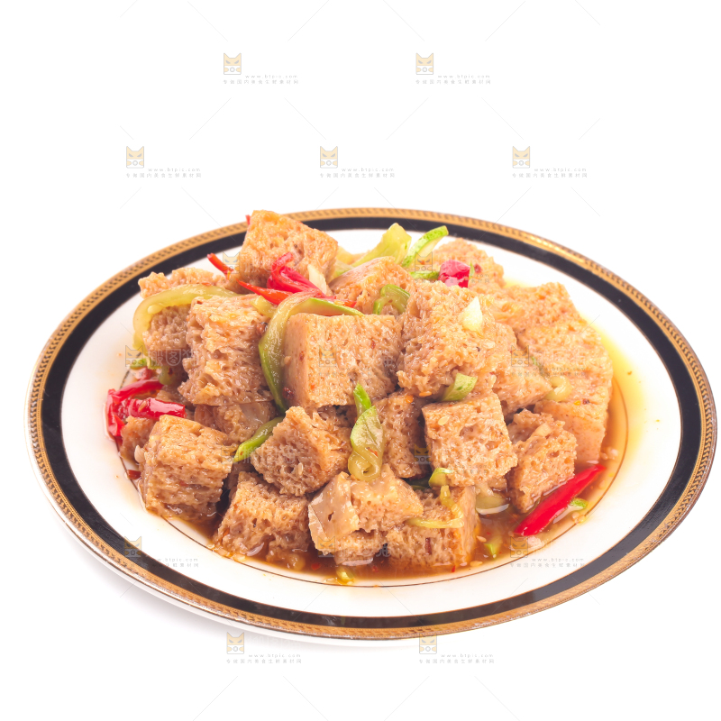 白底上的面筋