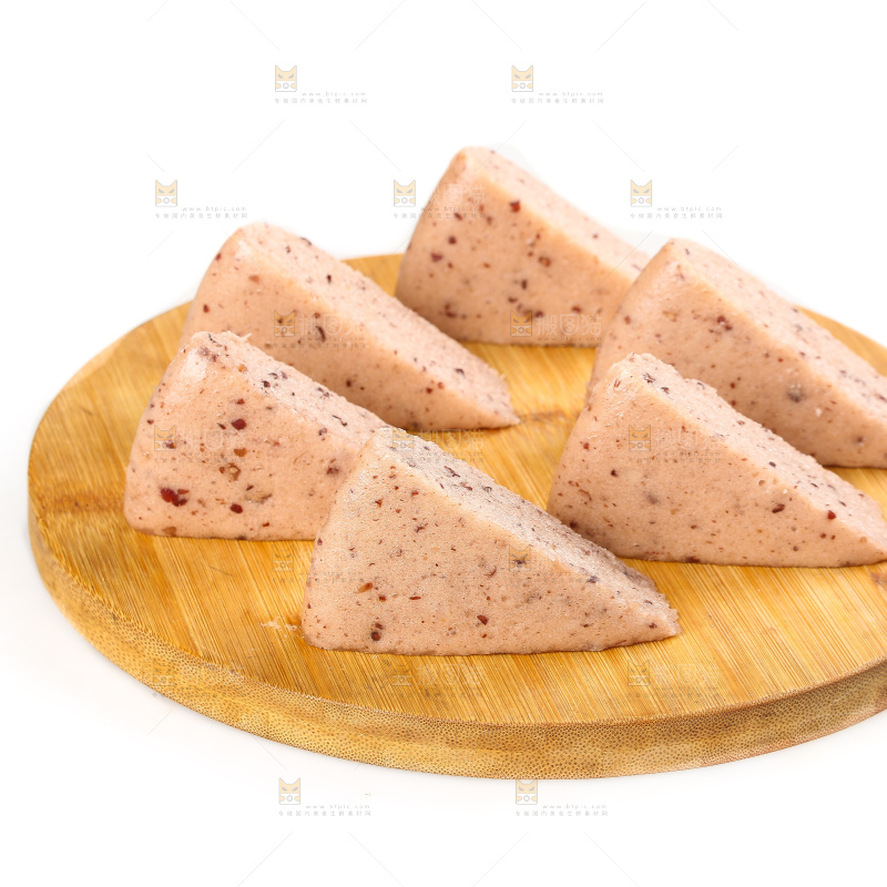 白底上的红豆发糕