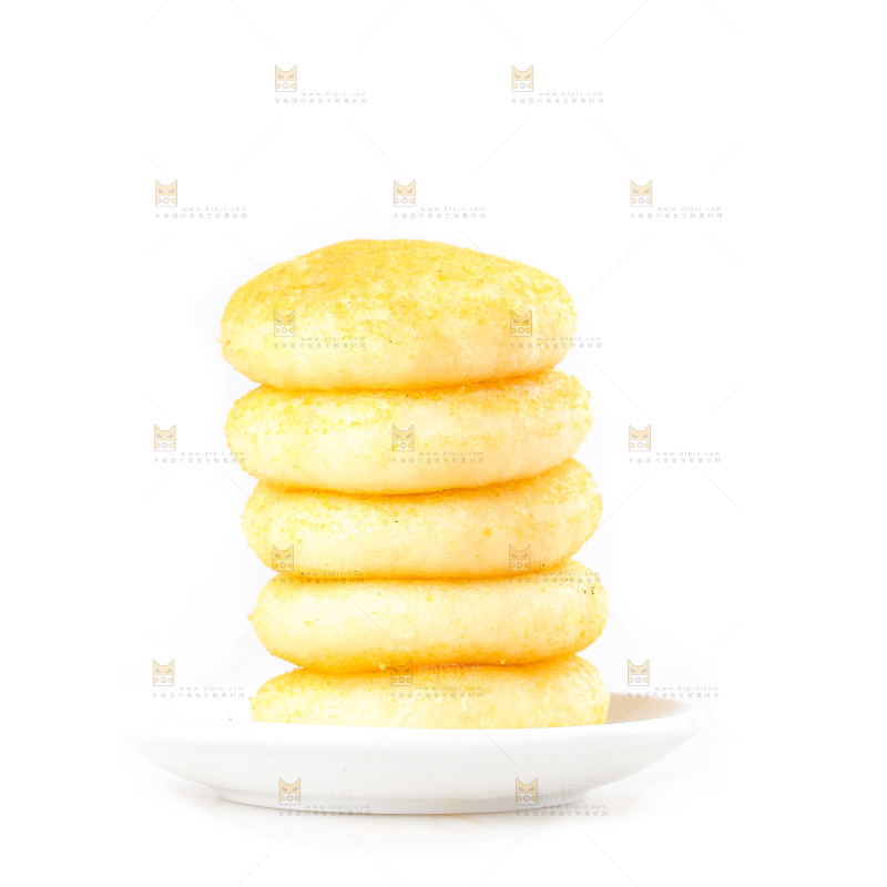 白底上的糖糕