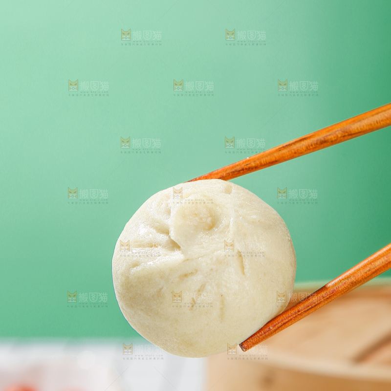 浅底上的发面小笼包