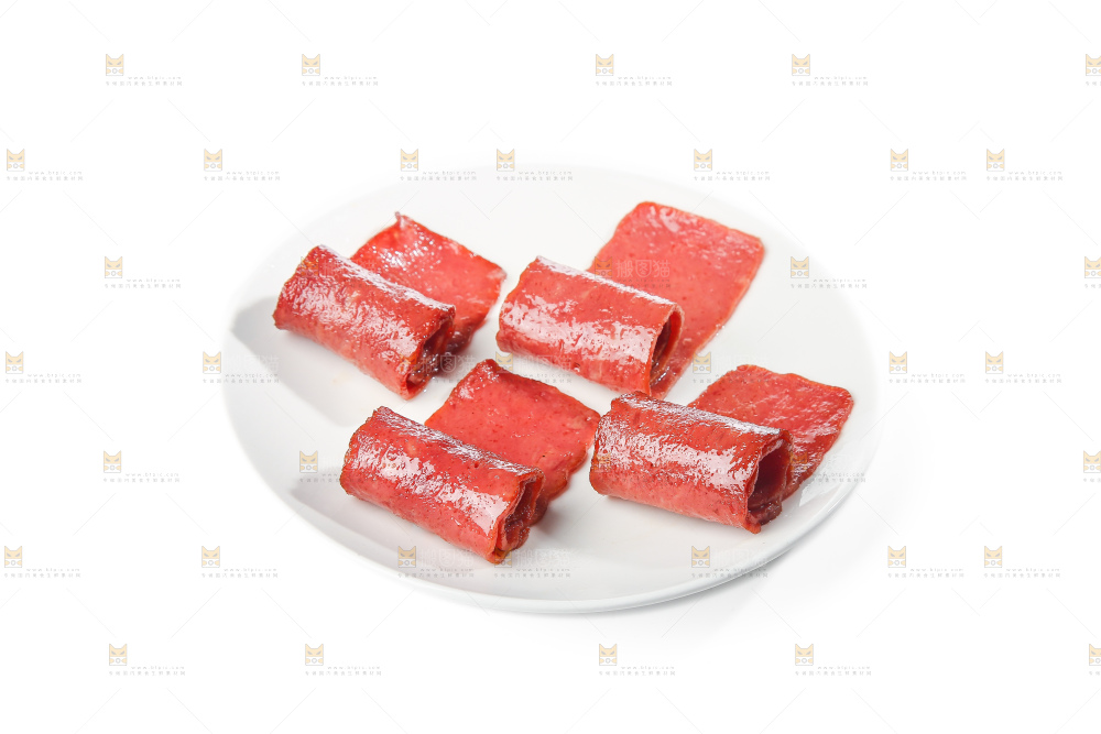 白底上的培根