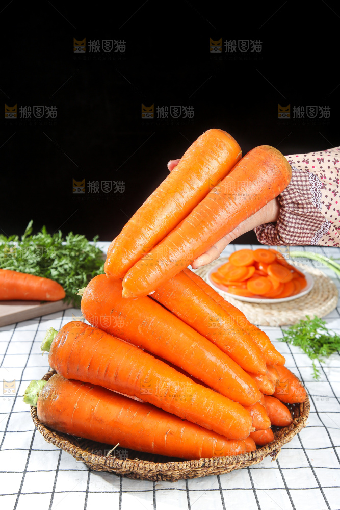 浅底上的胡萝卜