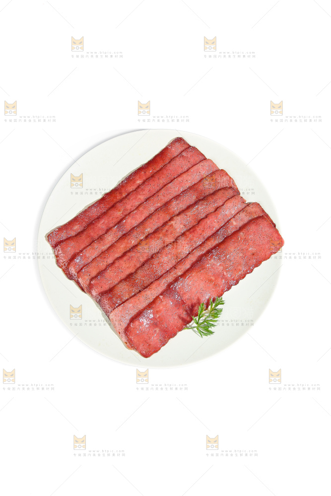 白底上的培根