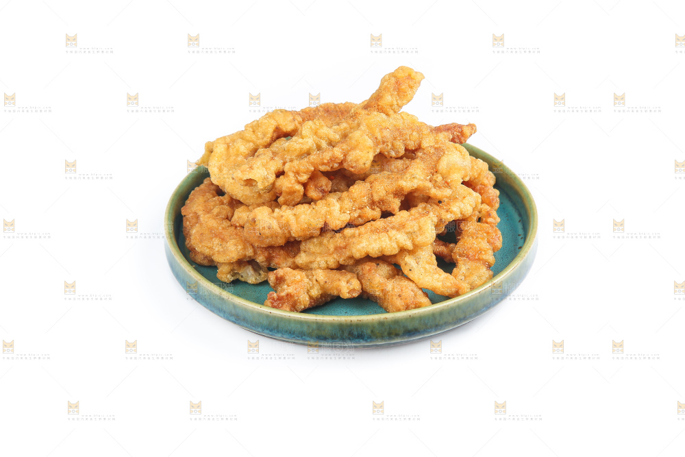 白底上的小酥肉