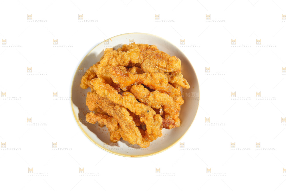 白底上的小酥肉