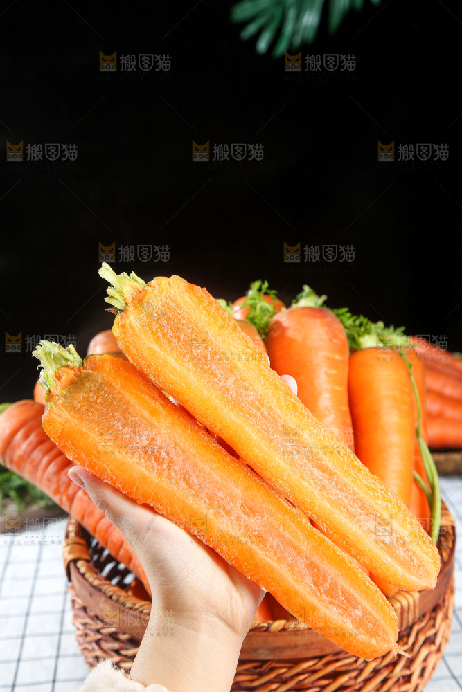 浅底上的胡萝卜
