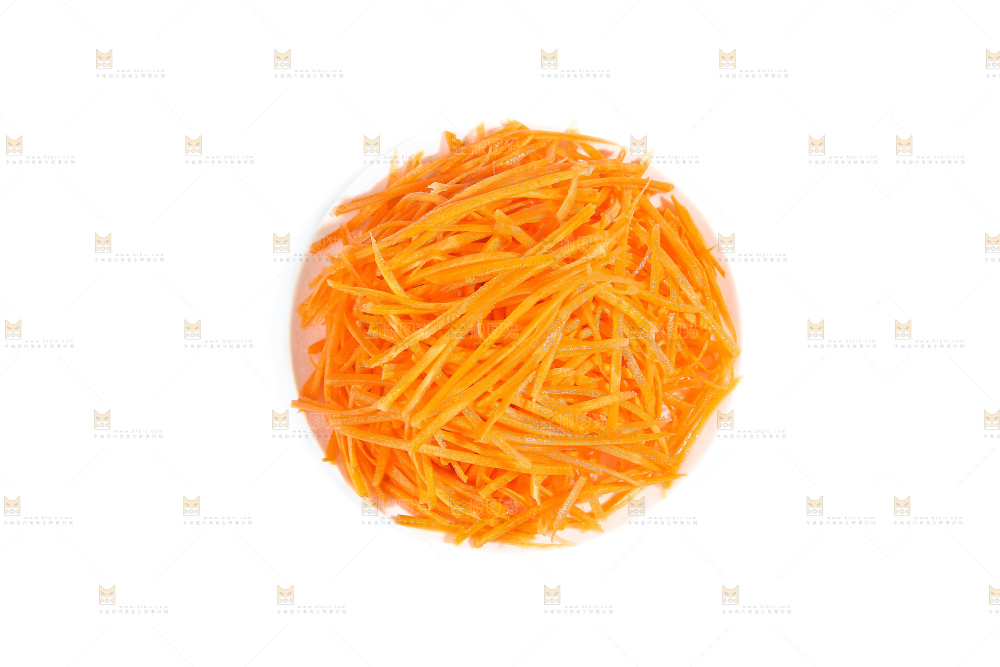 白底上的胡萝卜
