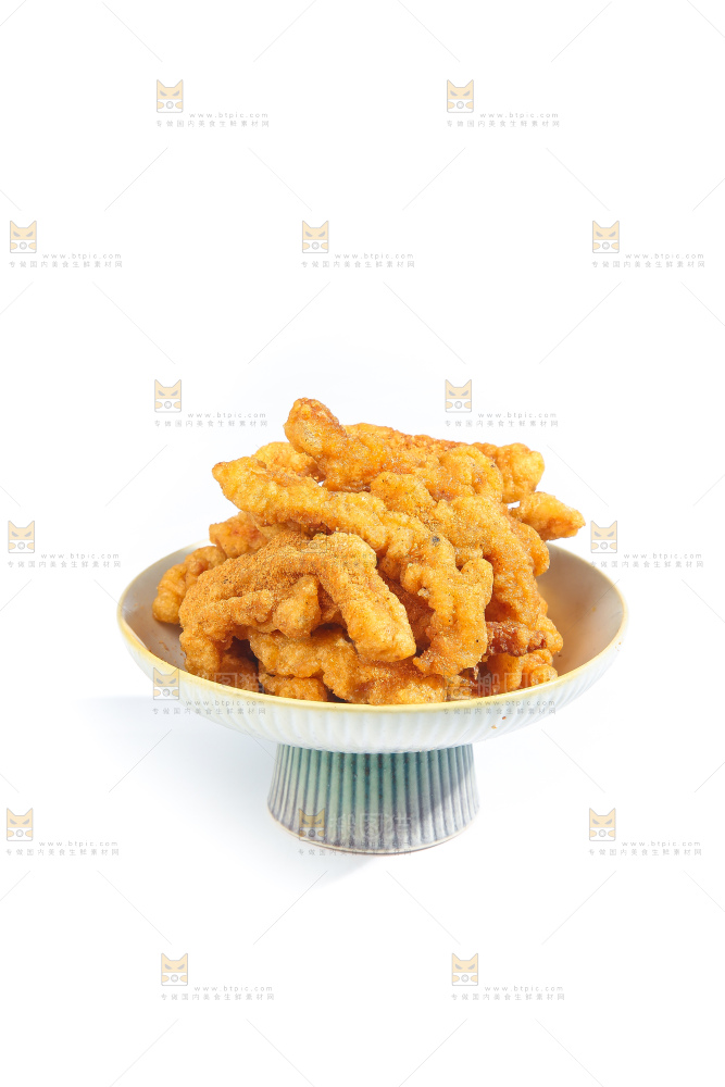 白底上的小酥肉