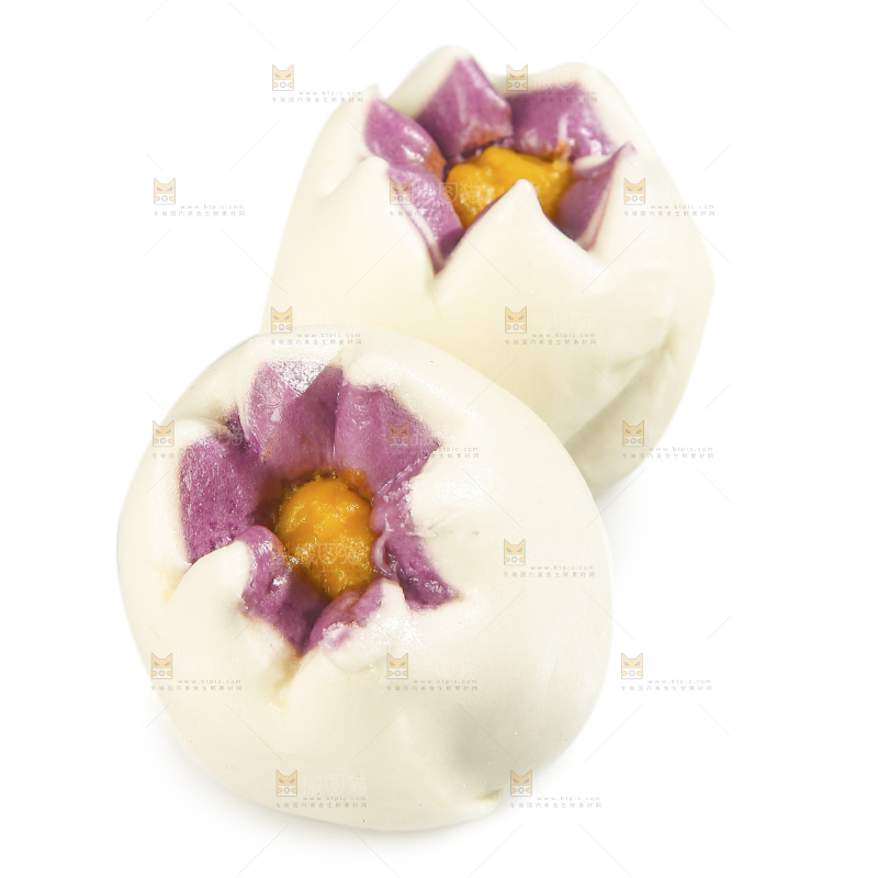 白底上的芙蓉包