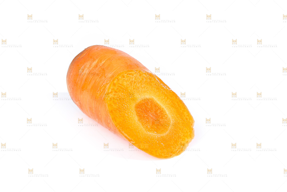 白底上的胡萝卜