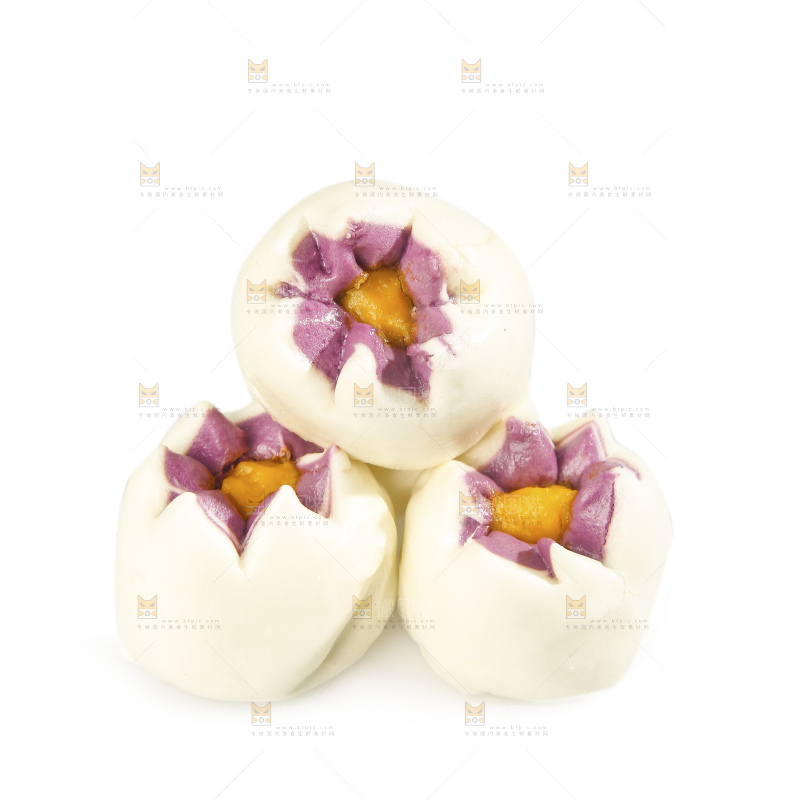 白底上的芙蓉包