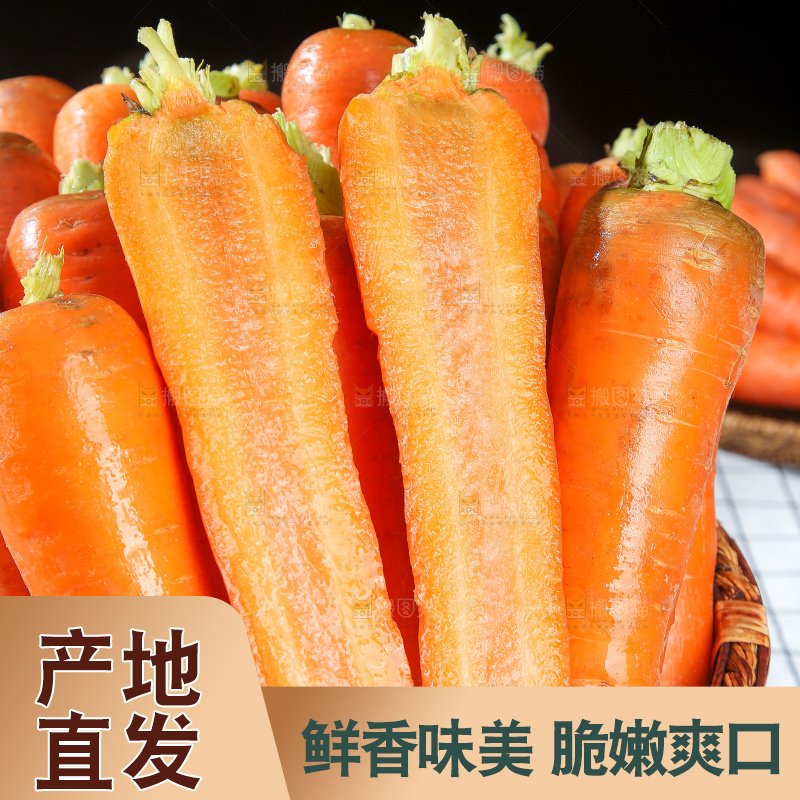 浅底上的胡萝卜