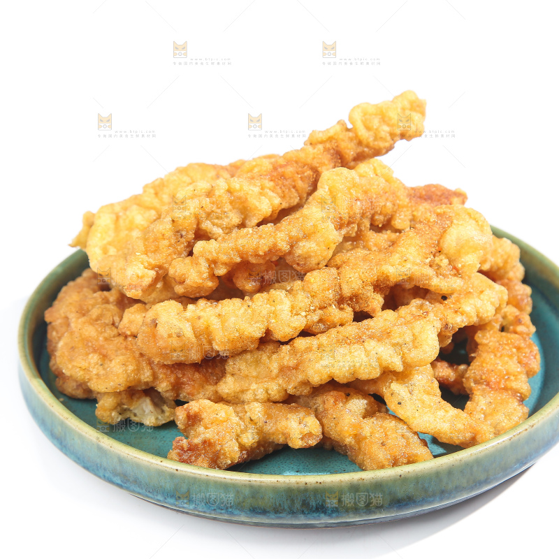 白底上的小酥肉