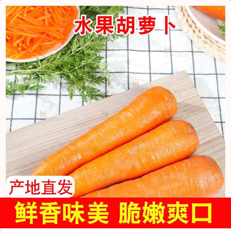 浅底上的胡萝卜
