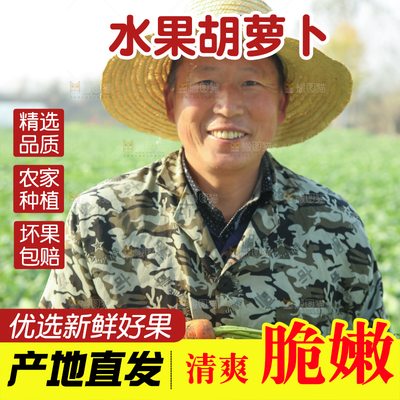 手里拿着胡萝卜