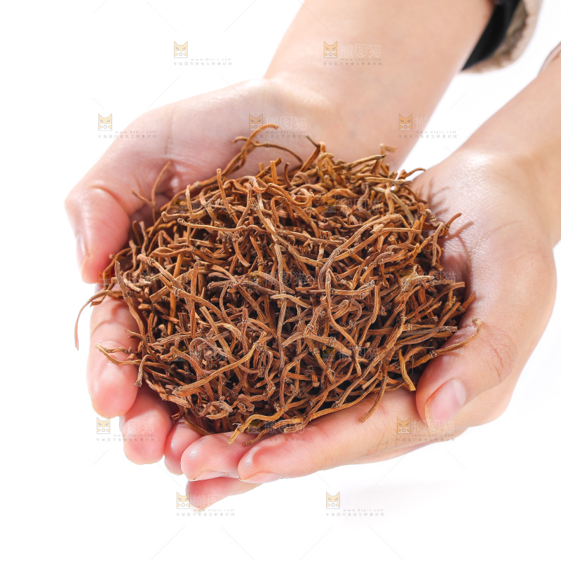白底上的干折耳根