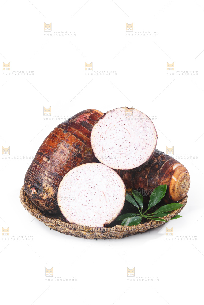 白底上的荔浦芋头