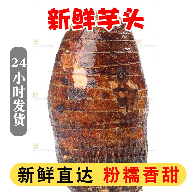 白底上的荔浦芋头