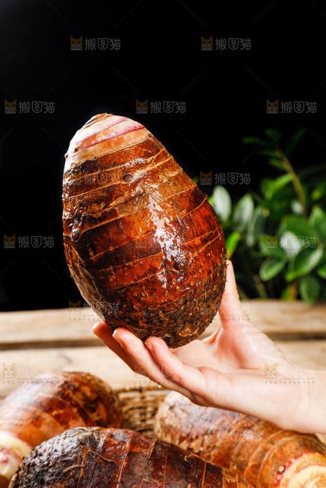 深底上的荔浦芋头