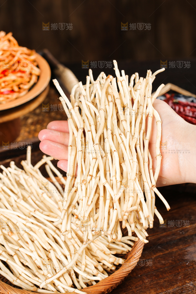 深底上的新鲜折耳根