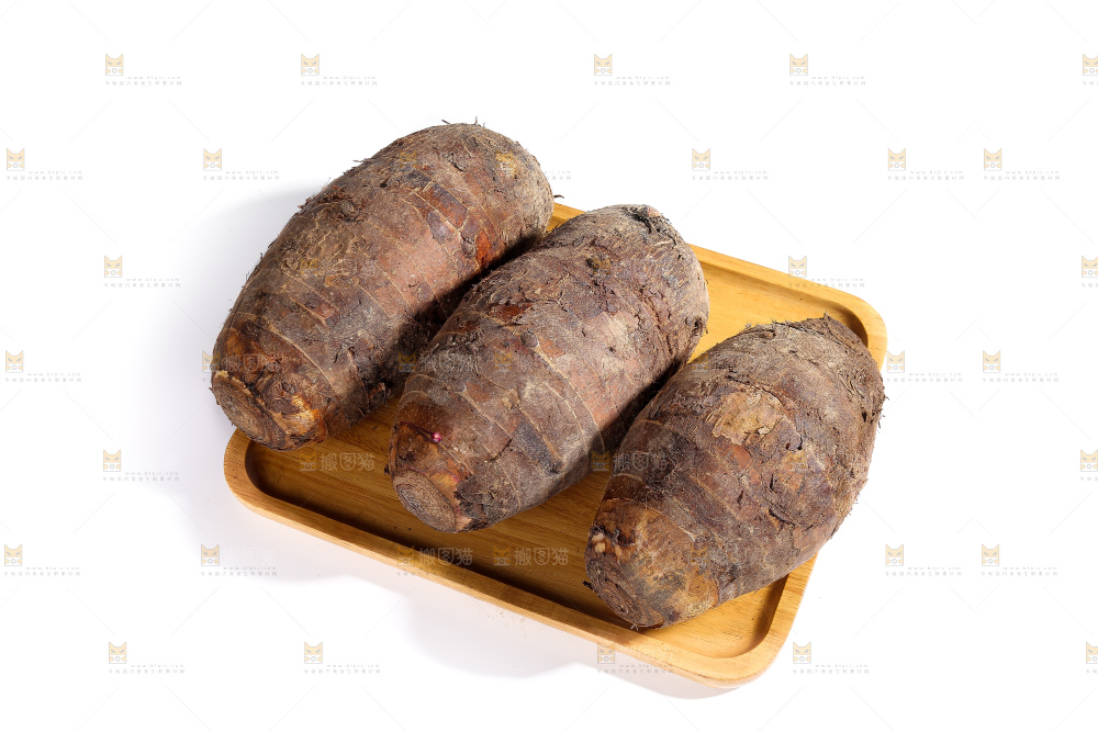 白底上的荔浦芋头