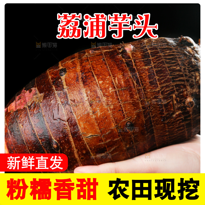 深底上的荔浦芋头