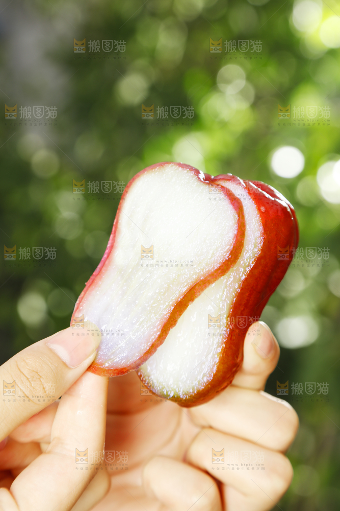 手里拿着莲雾