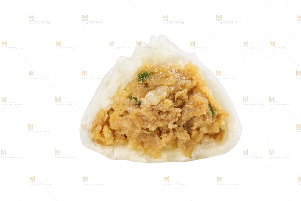 白底上的杭州小笼包