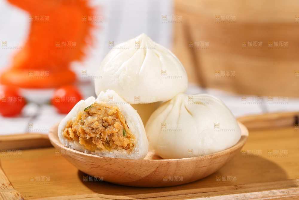 浅底上的杭州小笼包