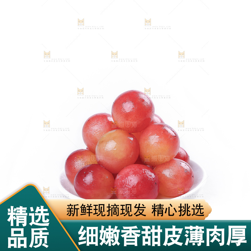 白底上的妮娜皇后葡萄
