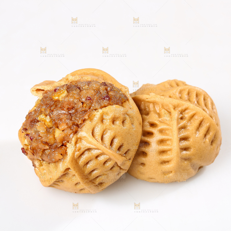 白底上的核桃包