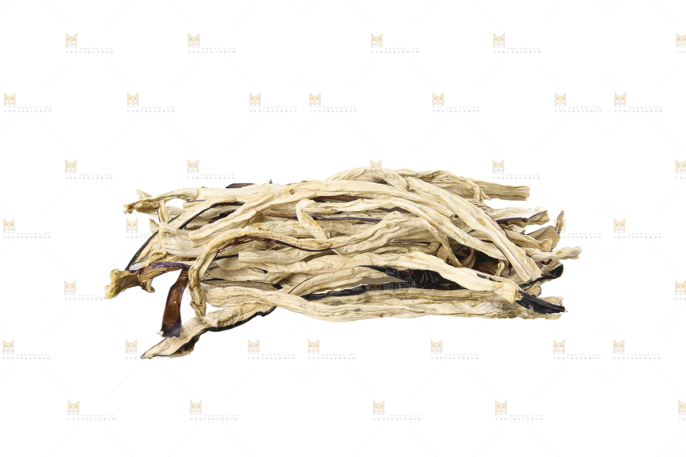 白底上的茄子干