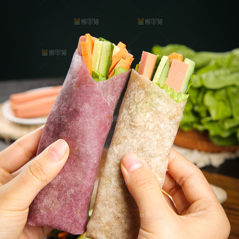 深底上的卷饼