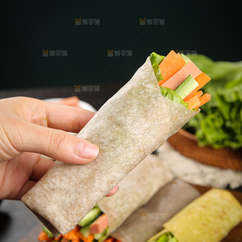 深底上的卷饼