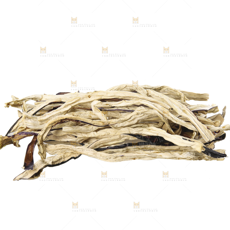 白底上的茄子干