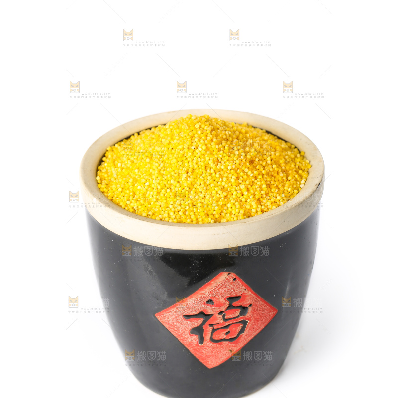 白底上的小黄米