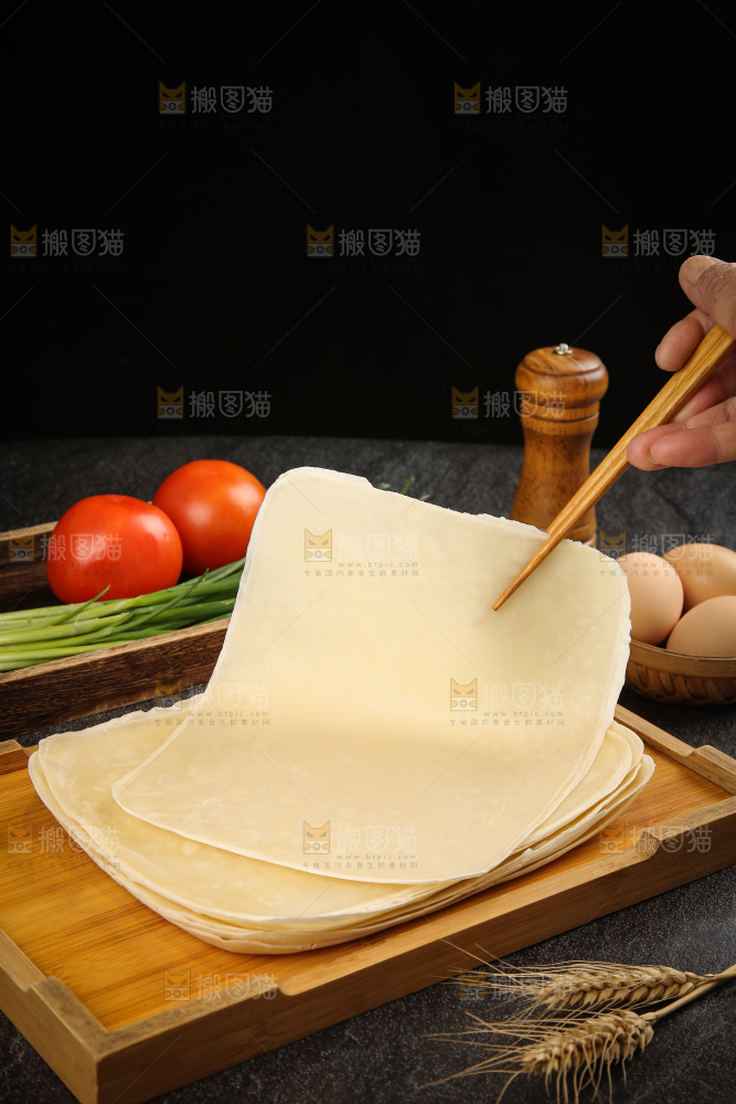 深底上的鸡蛋灌饼