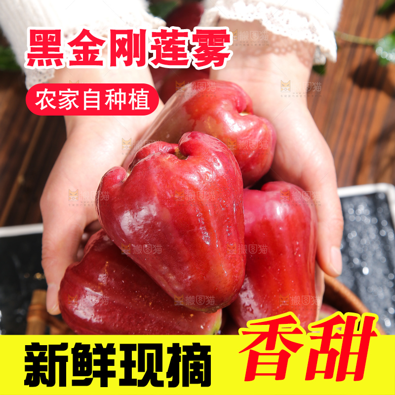 深底上的黑金刚莲雾