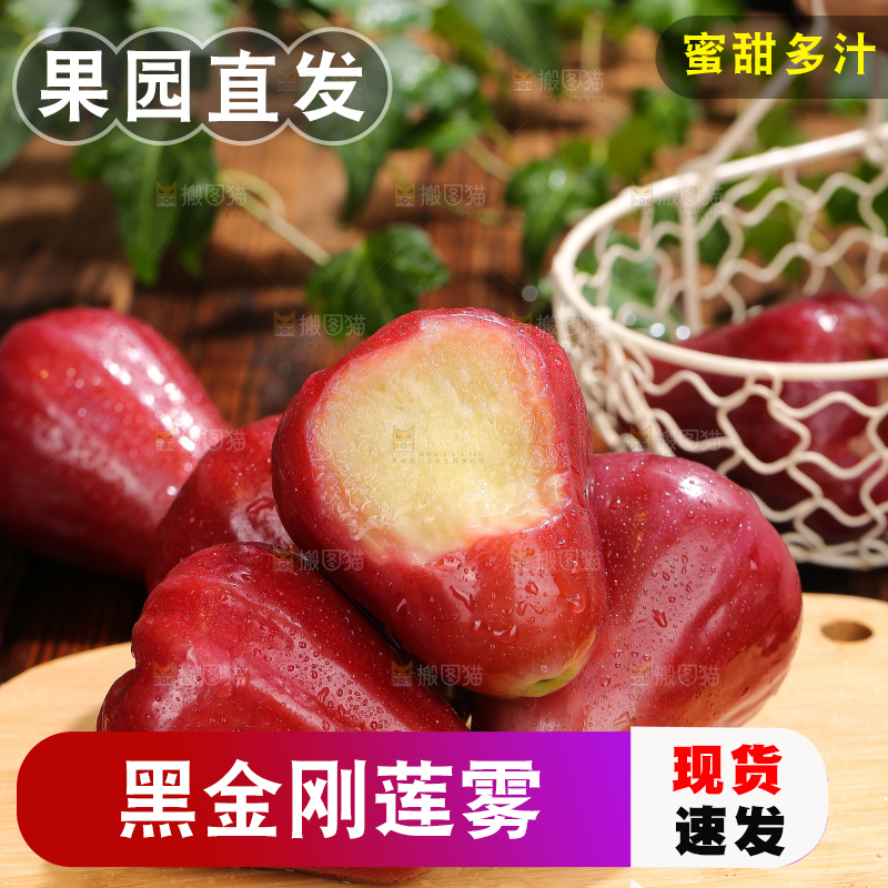 深底上的黑金刚莲雾