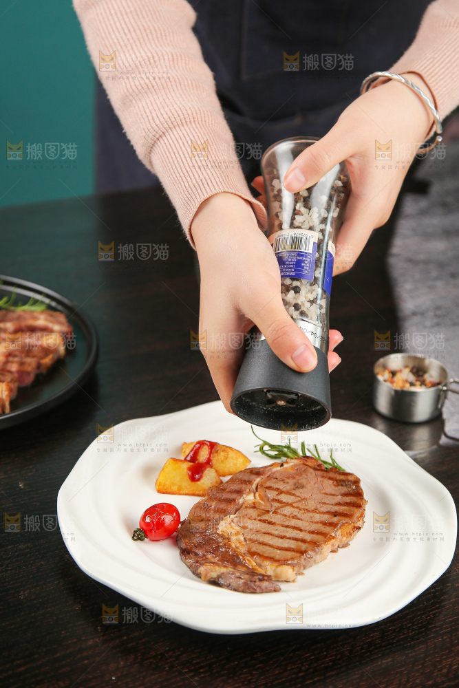 深底上牛排