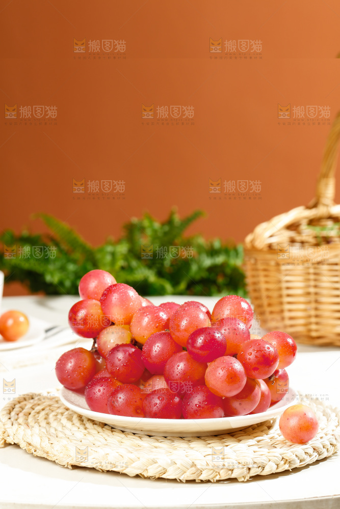 浅底上的妮娜皇后葡萄