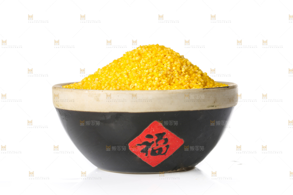 白底上的小黄米