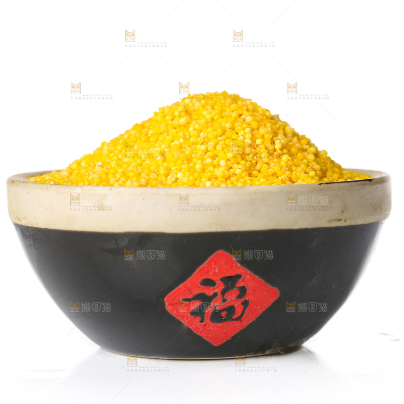 白底上的小黄米