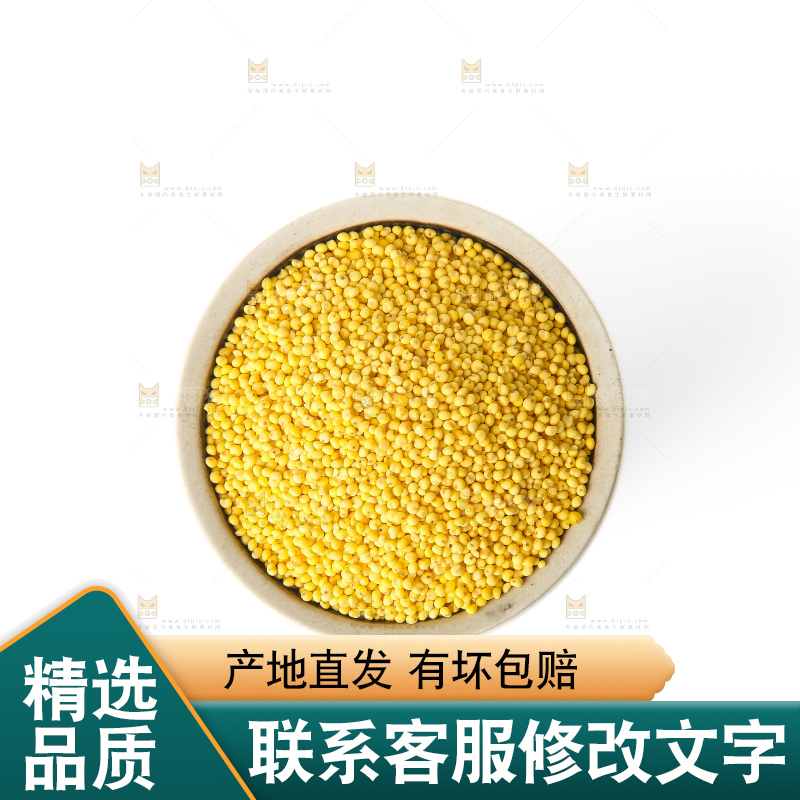 白底上的大黄米