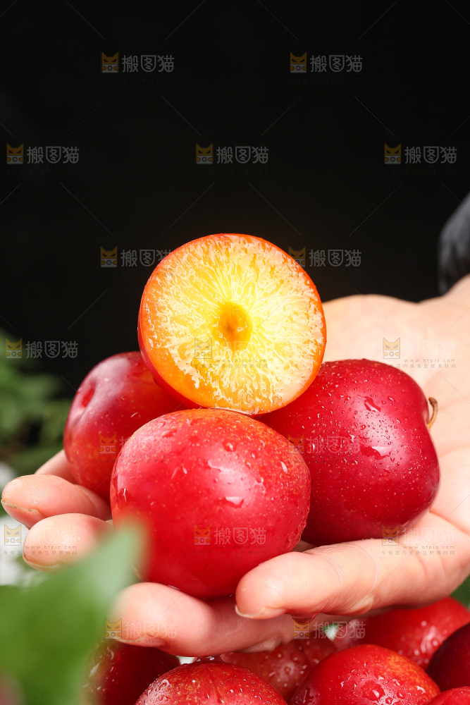 深底上的樱桃李