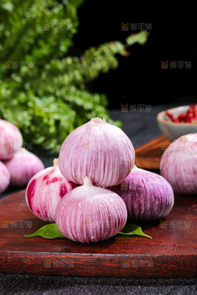 深底上的紫皮独蒜