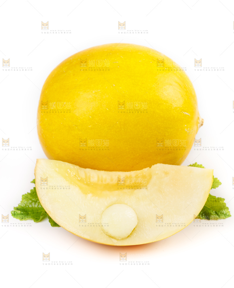 白底上的黄河蜜瓜