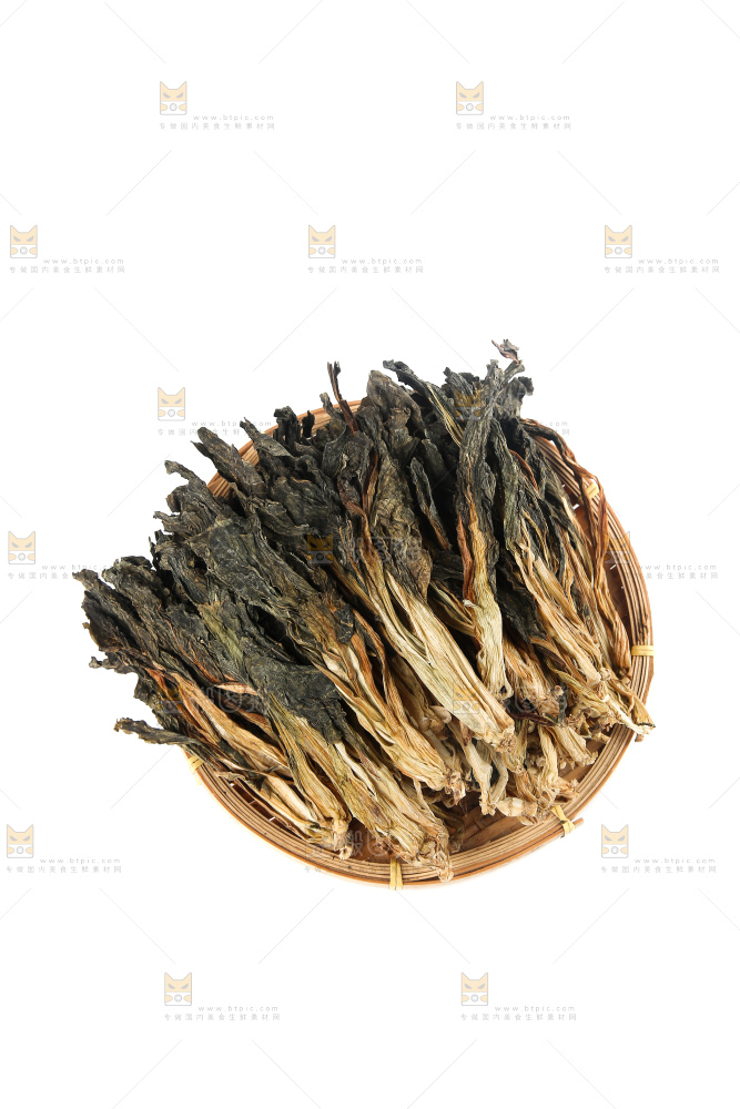 白底上的白菜干