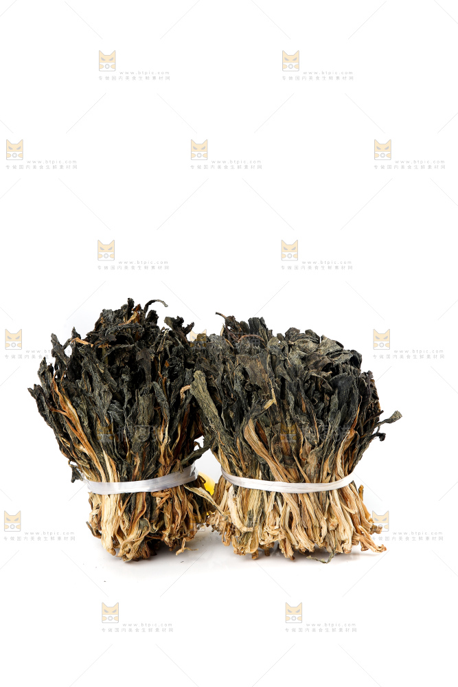 白底上的白菜干