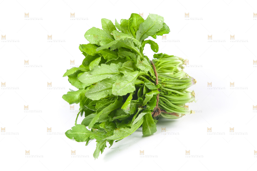 白底上的荠菜